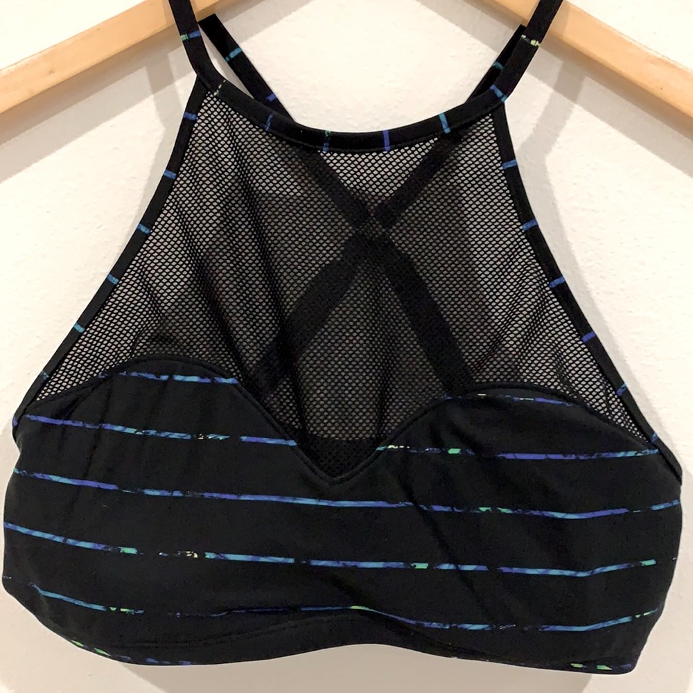 Athleta black swim top